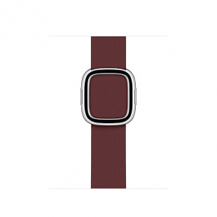 40мм M Кожаный ремешок гранатового цвета с современной пряжкой (Modern Buckle)  для Apple Watch
