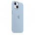 Силиконовый чехол MagSafe для iPhone 14, цвет Sky/Небесно-голубой
