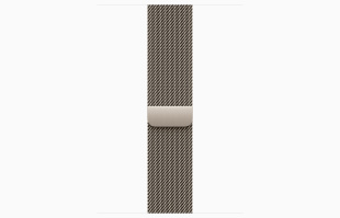 Apple Watch Series 10 // 46мм GPS+Cellular // Корпус из титана натурального цвета, миланский сетчатый браслет натурального цвета