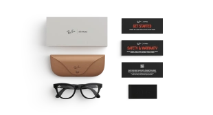 Умные очки Ray-Ban  Skyler (2-gen) (Черная глянцевая оправа, прозрачные линзы)