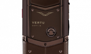 Телефон Vertu Signature V, Stainless steel, Calf Leather (Рure chocolate/Шоколадно-коричневый)