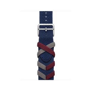 41мм Ремешок Hermès Bridon Single (Simple) Tour цвета Navy для Apple Watch
