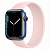 Купить Apple Watch Series 7 // 45мм GPS + Cellular // Корпус из алюминия синего цвета, монобраслет цвета «розовый мел»