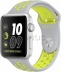 Apple Watch Series 2 Nike+ 42мм Корпус из серебристого алюминия, спортивный ремешок Nike цвета «листовое серебро/салатовый» (MNYQ2)
