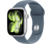 Apple Watch Series 11 // 42мм GPS // Корпус из алюминия серебристого цвета, спортивный ремешок цвета "якорный синий"