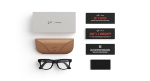 Умные очки Ray-Ban  Wayfarer (2-gen) (Черная матовая оправа, прозрачные линзы)