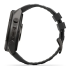 Мультиспортивные часы Garmin Fenix 9 Pro (43mm), титановый корпус Carbon Gray DLC, черный силиконовый ремешок (Black/Pebble Gray)