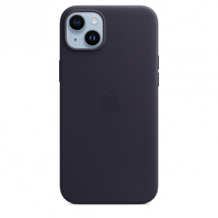 Кожаный чехол MagSafe для iPhone 14, цвет Ink/Чернильный