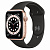 Купить Apple Watch Series 6 // 44мм GPS // Корпус из алюминия золотого цвета, спортивный ремешок черного цвета