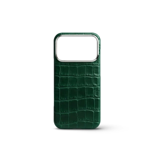 Чехол Golden Concept для iPhone 18 Pro Max, Alligator Edition (Green)