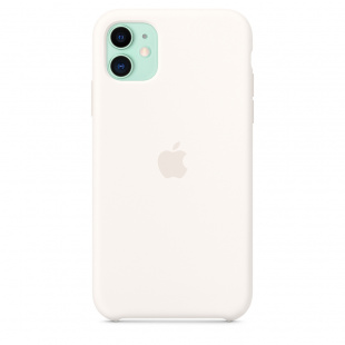 Силиконовый чехол для iPhone 11, цвет «мягкий белый», оригинальный Apple