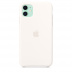 Силиконовый чехол для iPhone 11, цвет «мягкий белый», оригинальный Apple