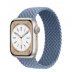 Apple Watch Series 8 // 41мм GPS // Корпус из алюминия цвета "сияющая звезда", плетёный монобраслет сланцево-синего цвета