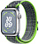 Купить Apple Watch Series 9 // 45мм GPS // Корпус из алюминия серебристого цвета, спортивный браслет Nike цвета "ярко-зеленый/синий"