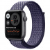 Apple Watch SE // 40мм GPS // Корпус из алюминия цвета «серый космос», спортивный браслет Nike светло-лилового цвета (2020)