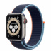 Apple Watch Series 6 // 40мм GPS + Cellular // Корпус из титана, спортивный браслет цвета «Тёмный ультрамарин»