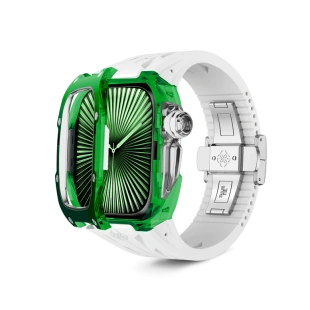 Корпус Golden Concept для Apple Watch, 46 мм, Racing Sport Edition Transparent, Sapphire Green
