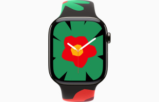 Apple Watch Series 11 // 46мм GPS+Cellular // Корпус из титана сланцевого цвета, спортивный ремешок цвета Unity Bloom