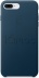 Кожаный чехол для iPhone 7+ (Plus)/8+ (Plus), цвет «космический синий», оригинальный Apple