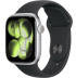 Apple Watch Series 11 // 46мм GPS // Корпус из алюминия серебристого цвета, спортивный ремешок черного цвета