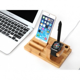 Подставка Seenda Charging Cradle Stand (Дерево) для Apple Watch/iPhone/iPad