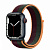 Купить Apple Watch Series 7 // 41мм GPS + Cellular // Корпус из алюминия цвета «тёмная ночь», спортивный браслет цвета «тёмная вишня/зелёный лес»