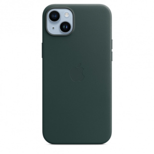 Кожаный чехол MagSafe для iPhone 14, цвет Forest Green/Зеленый лес
