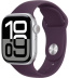 Apple Watch Series 10 // 46мм GPS // Корпус из алюминия серебристого цвета, спортивный ремешок цвета "сливовый"