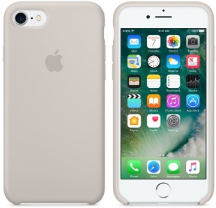 Силиконовый чехол для iPhone 7/8, бежевый цвет, оригинальный Apple, оригинальный Apple