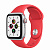 Купить Apple Watch SE // 40мм GPS + Cellular // Корпус из алюминия серебристого цвета, спортивный ремешок цвета (PRODUCT)RED (2020)