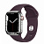 Купить Apple Watch Series 7 // 41мм GPS + Cellular // Корпус из нержавеющей стали серебристого цвета, спортивный ремешок цвета «тёмная вишня»