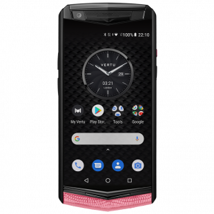 Vertu Aster P Gothic Titanium Peach Pink Lizard