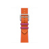 41мм Ремешок Hermès Twill Jump Single (Simple) Tour цвета Orange/Rose Mexico для Apple Watch