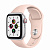 Купить Apple Watch SE // 40мм GPS + Cellular // Корпус из алюминия серебристого цвета, спортивный ремешок цвета «Розовый песок» (2020)