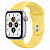 Купить Apple Watch SE // 44мм GPS + Cellular // Корпус из алюминия серебристого цвета, спортивный ремешок имбирного цвета (2020)