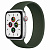Купить Apple Watch SE // 44мм GPS + Cellular // Корпус из алюминия серебристого цвета, монобраслет цвета «Кипрский зелёный» (2020)
