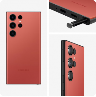 Смартфон Samsung Galaxy S23 Ultra, 12Гб/256Гб, Красный (Эксклюзивный цвет)