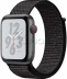 Apple Watch Series 4 Nike+ // 44мм GPS + Cellular // Корпус из алюминия цвета «серый космос», ремешок из плетёного нейлона Nike чёрного цвета (MTXD2)