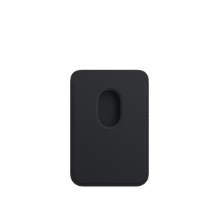 Кожаный чехол-бумажник MagSafe для iPhone, цвет Midnight/Темная ночь