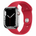 Apple Watch Series 7 // 45мм GPS + Cellular // Корпус из нержавеющей стали серебристого цвета, спортивный ремешок цвета (PRODUCT)RED
