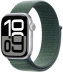 Apple Watch Series 10 // 46мм GPS // Корпус из алюминия серебристого цвета, спортивный браслет цвета "зеленое озеро"