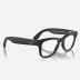 Умные очки Ray-Ban Stories Wayfarer (Черная матовая оправа, прозрачные фотохромные линзы)