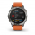 Мультиспортивные часы Garmin Fenix 6 (47mm) Sapphire титановый корпус, оранжевый силиконовый ремешок