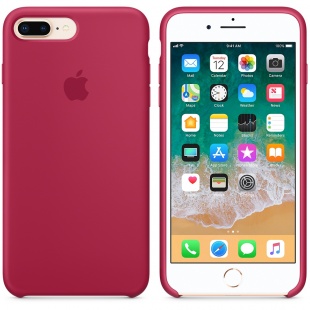 Силиконовый чехол для iPhone 7+ (Plus)/8+ (Plus), цвет «красная роза», оригинальный Apple