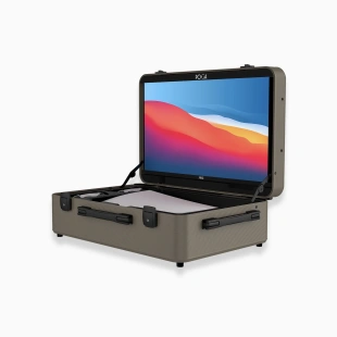 Портативный игровой кейс с монитором POGA Lux для Playstation 5 (только кейс, без консоли) (Desert Taupe)