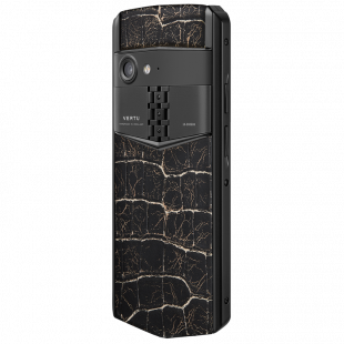 Vertu Aster P Gothic YG Pure Jet Cracked Lava Alligator