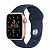 Купить Apple Watch SE // 40мм GPS + Cellular // Корпус из алюминия золотого цвета, спортивный ремешок цвета «Тёмный ультрамарин» (2020)
