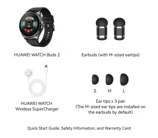 Умные часы с наушниками Huawei Watch Buds 2 (Black)