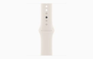 Apple Watch Series 10 // 42мм GPS // Корпус из алюминия серебристого цвета, спортивный ремешок цвета "сияющая звезда"