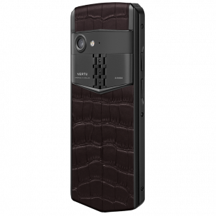 Vertu Aster P Gothic Titanium Amber Brown Alligator